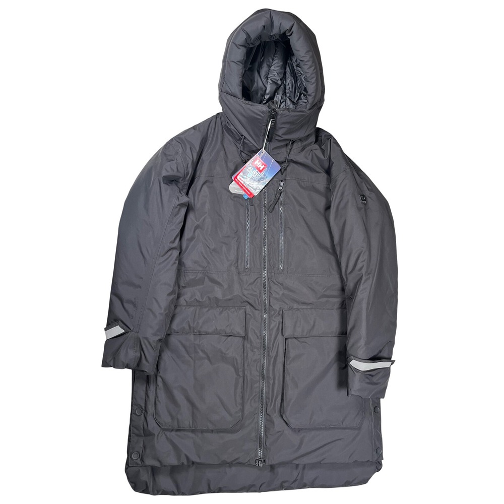New Helly Hansen Maud Parka Women Large Black Insulated Waterproof Hooded NWT